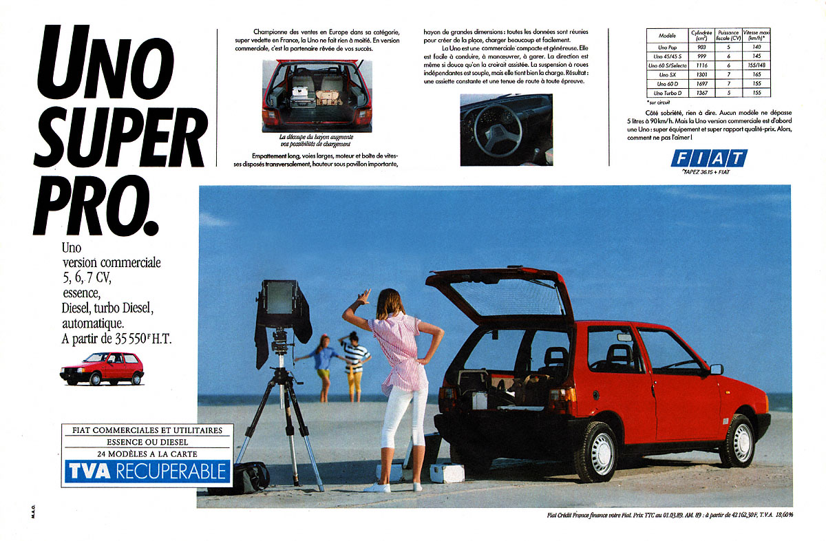 Publicité Fiat 1989
