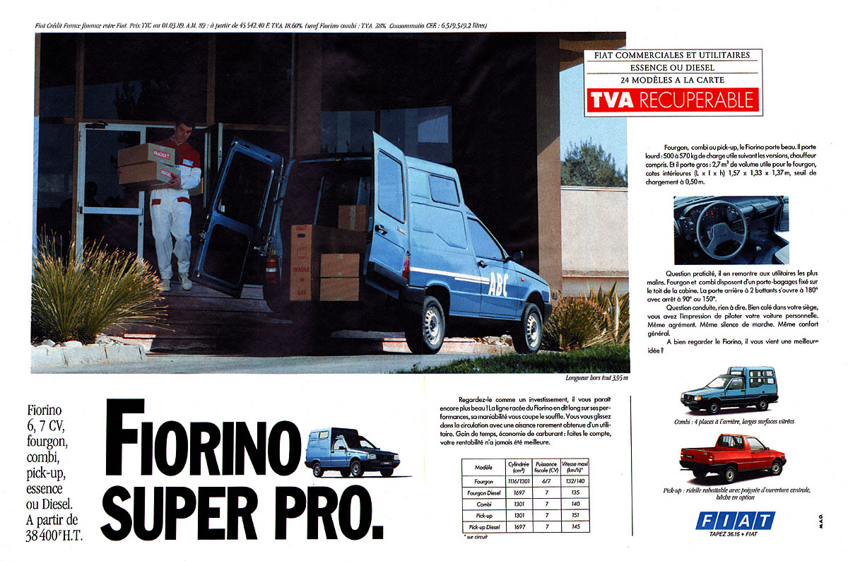 Publicité Fiat 1989