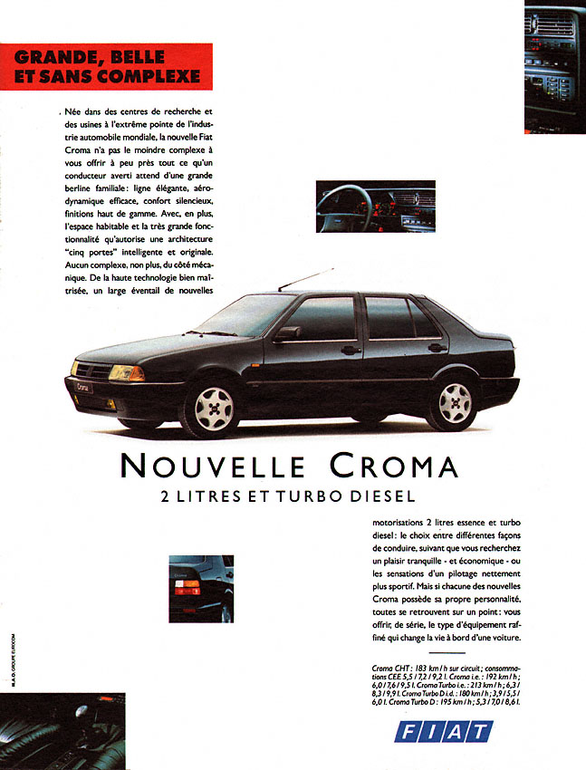 Publicité Fiat 1991