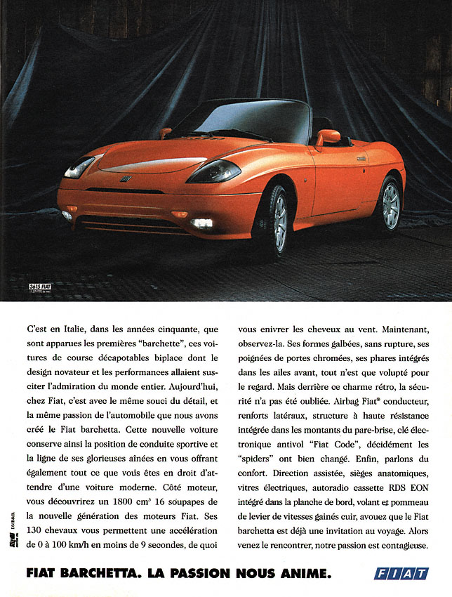 Publicité Fiat 1995