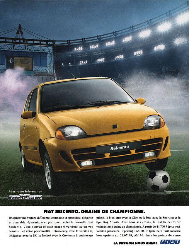 Publicité Fiat 1998