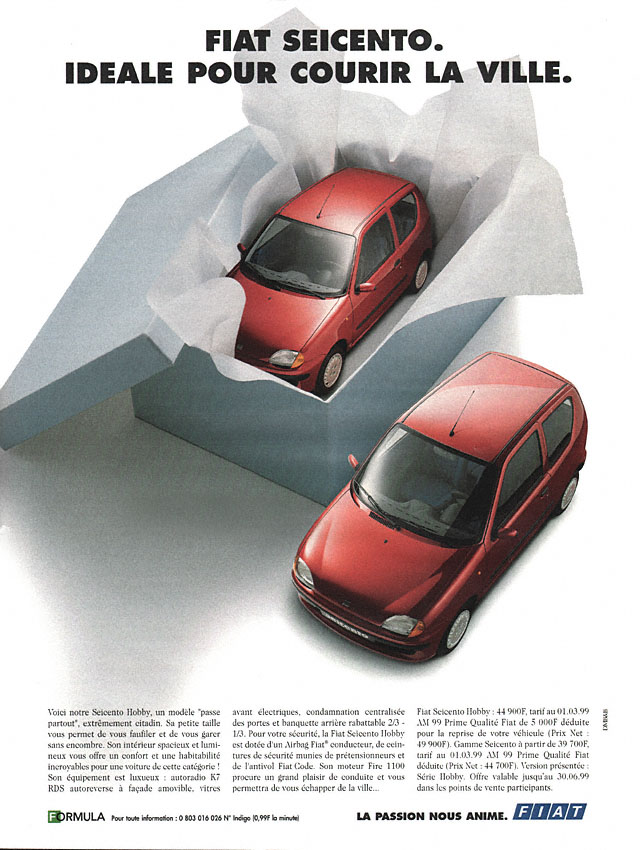 Publicité Fiat 1999