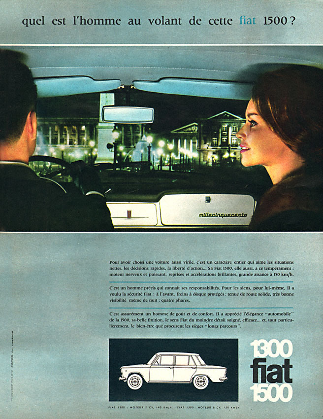 Publicité Fiat 1963