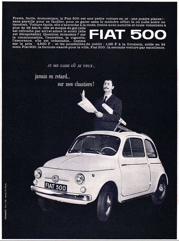 Publicité Fiat 1963