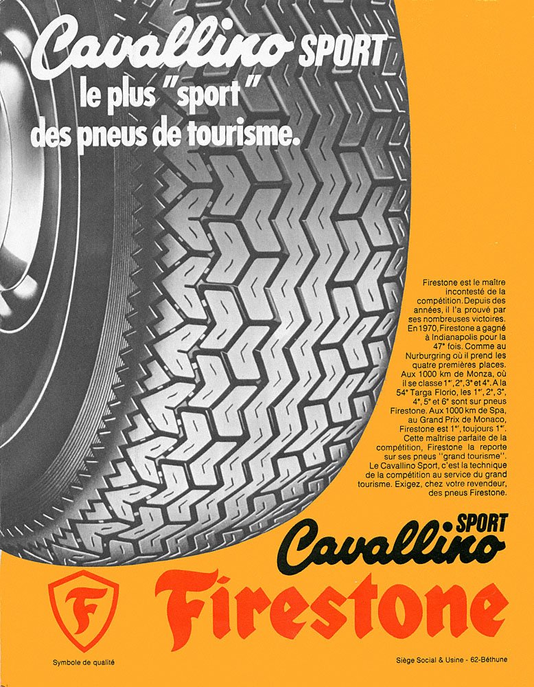 Publicit� Firestone 1970