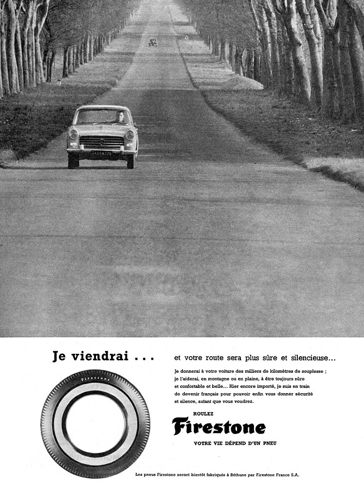 Publicité Firestone 1961