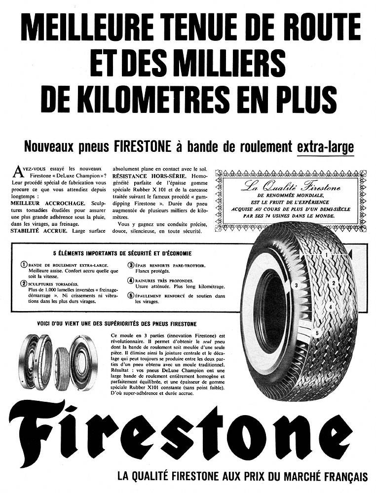 Publicité Firestone 1962