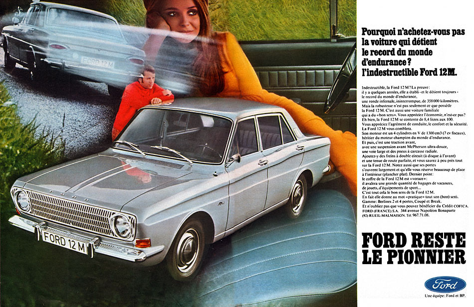 Publicité Ford 1969