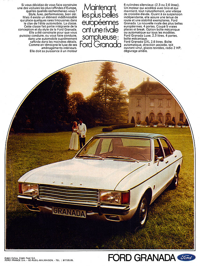 Publicité Ford 1972