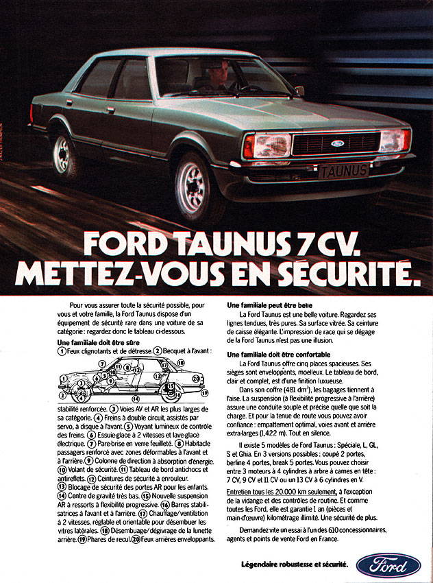 Publicité Ford 1978