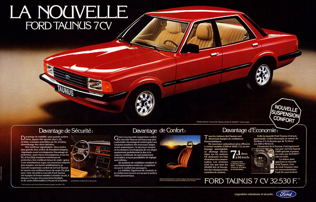 Publicité Ford 1980