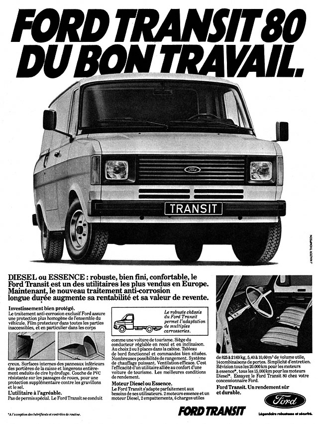 Publicité Ford 1980