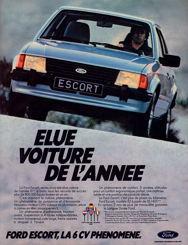Publicité Ford 1981