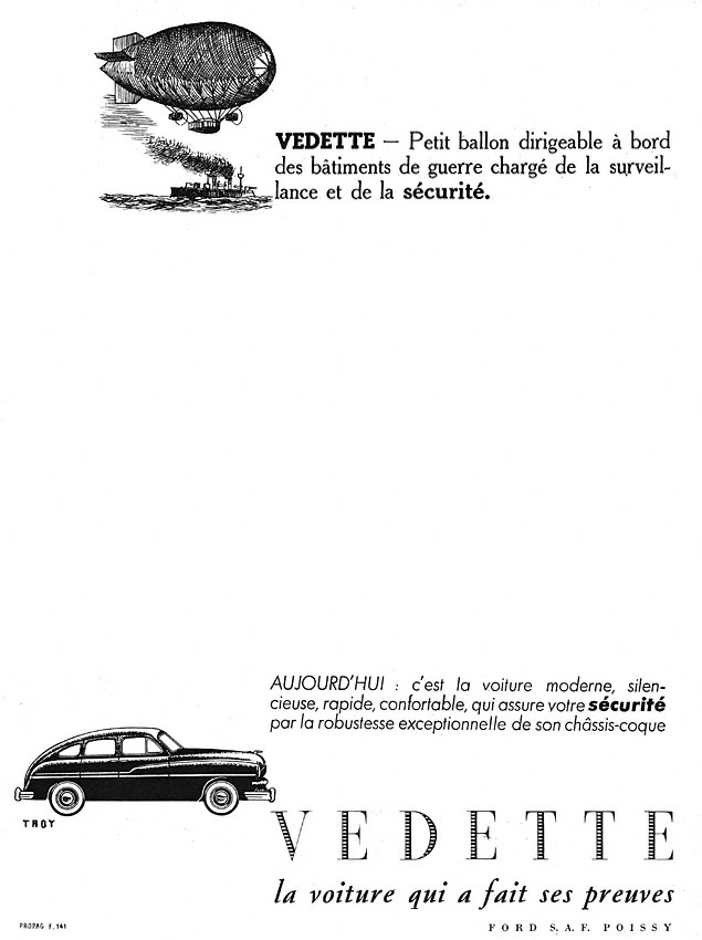 Publicité Ford 1952