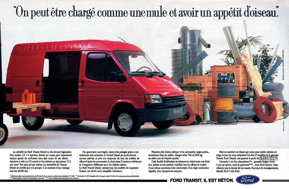 Publicité Ford 1988