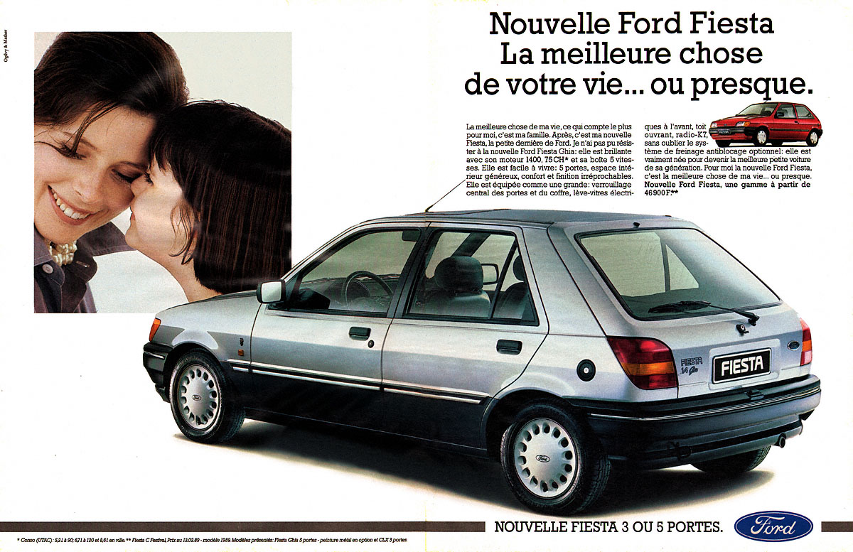Publicité Ford 1989