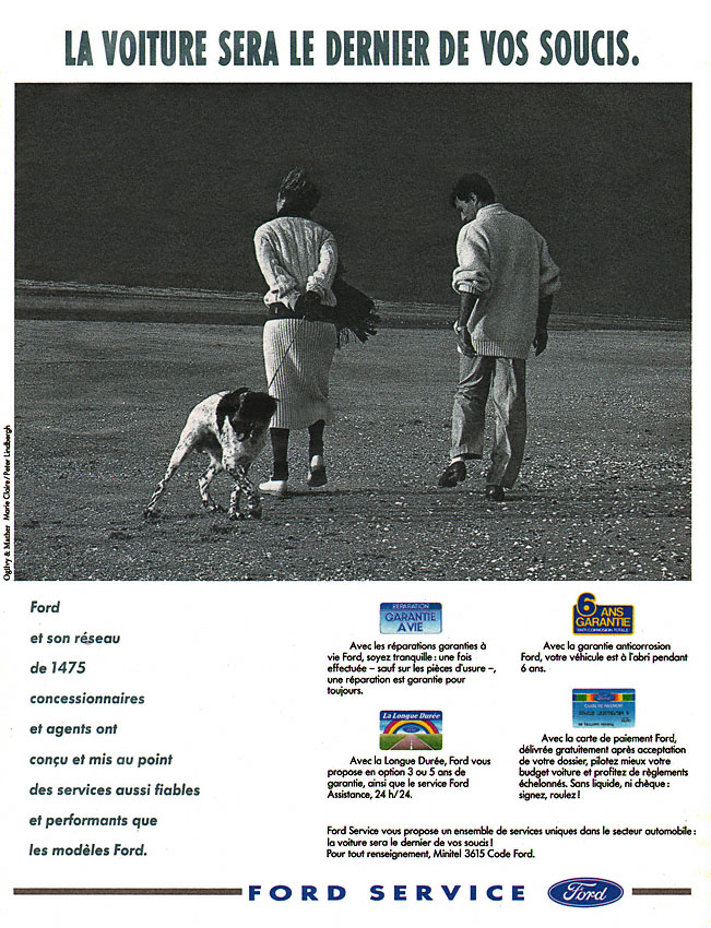Publicité Ford 1989
