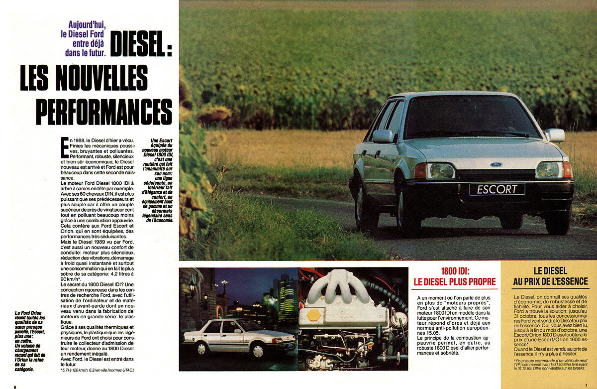 Publicité Ford 1989