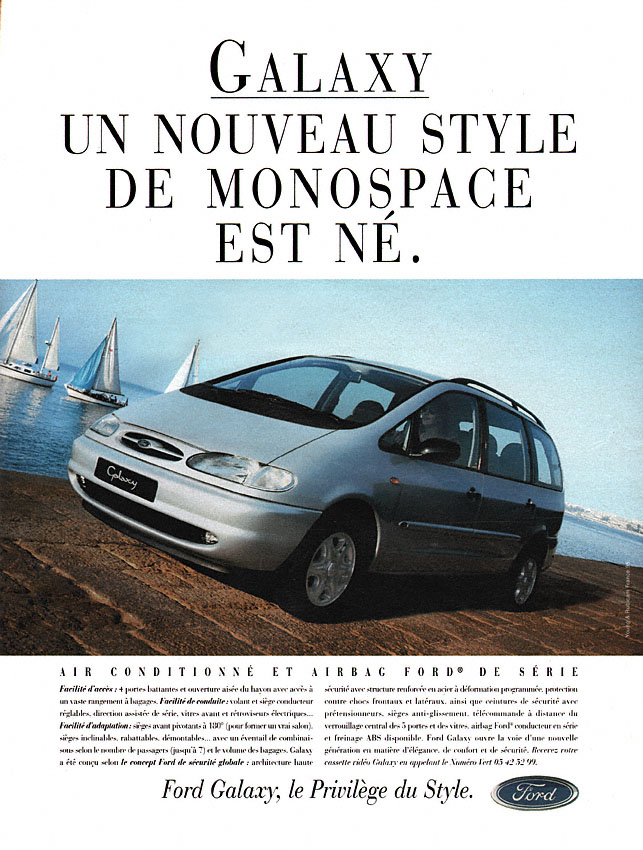 Publicité Ford 1995