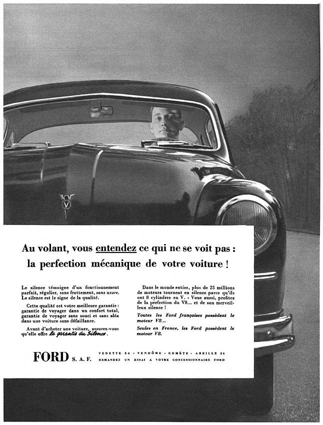 Publicité Ford 1953