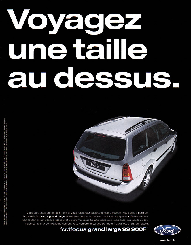 Publicité Ford 2000