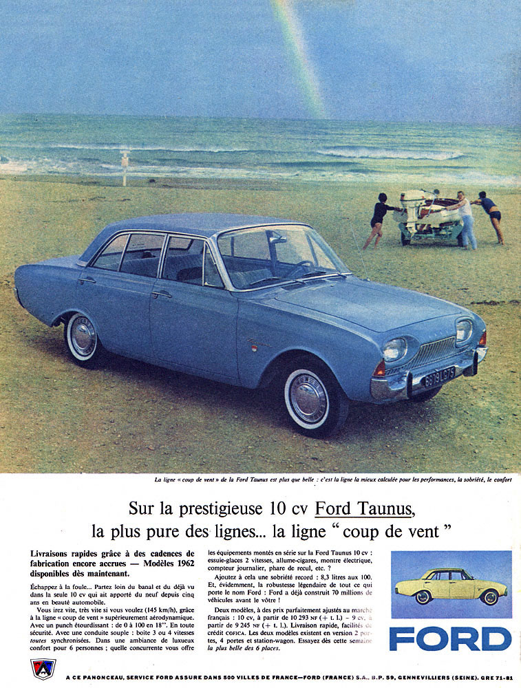 Publicité Ford 1961