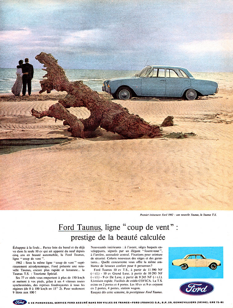 Publicité Ford 1962