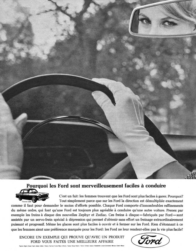 Publicité Ford 1962