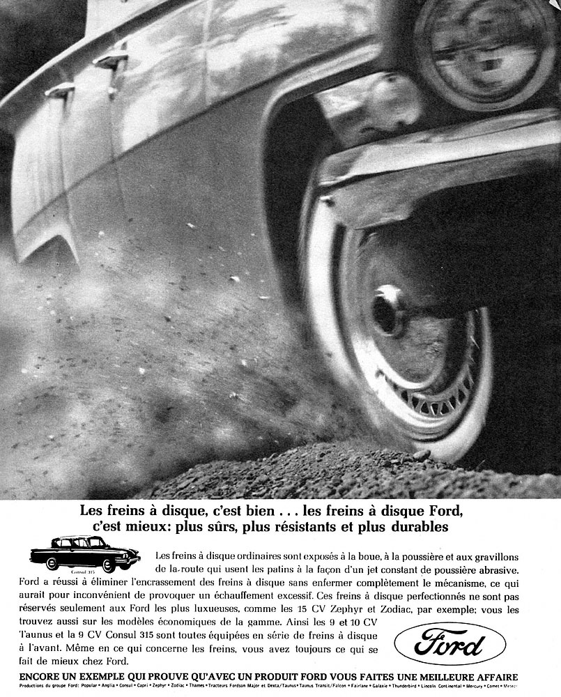 Publicité Ford 1962