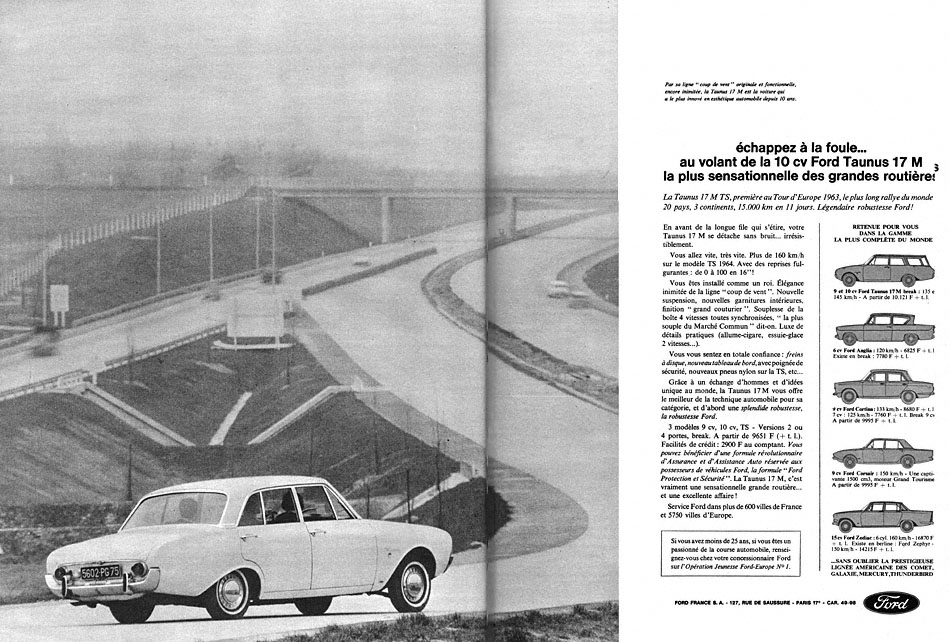 Publicité Ford 1964