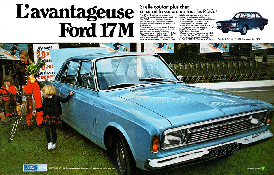 Publicité Ford 1968