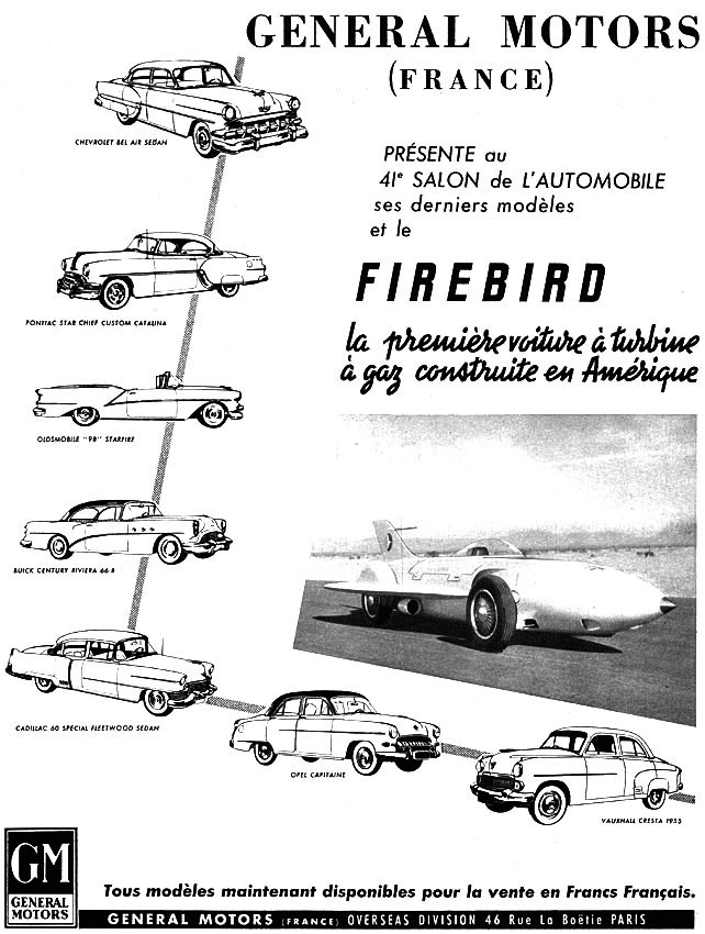 Publicité General Motors 1954