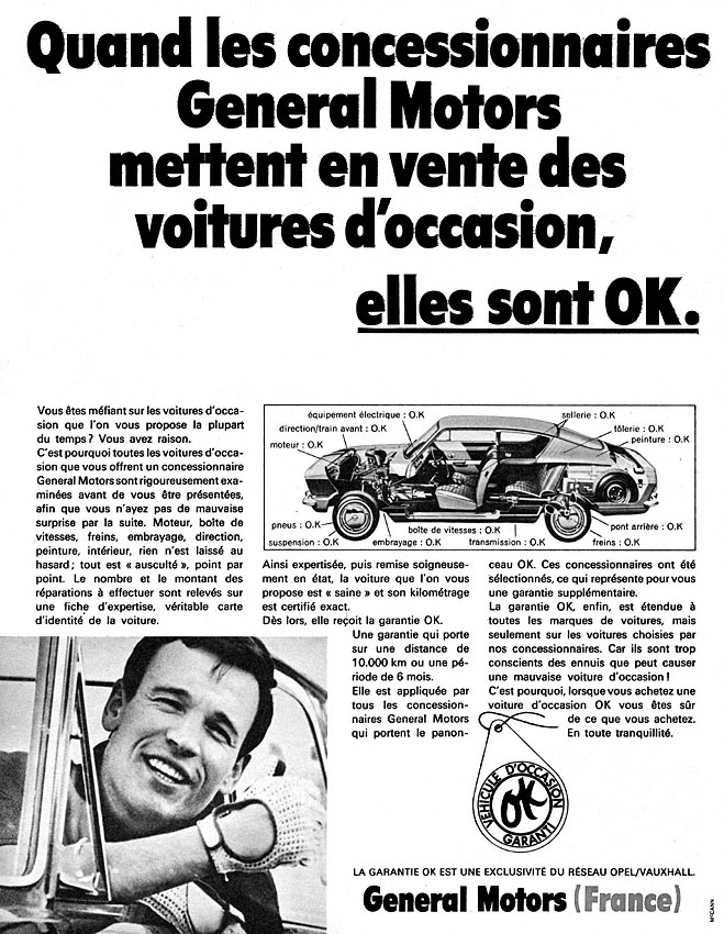 Publicité General Motors 1968