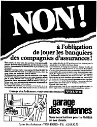 Publicit Garage des Ardennes 1986