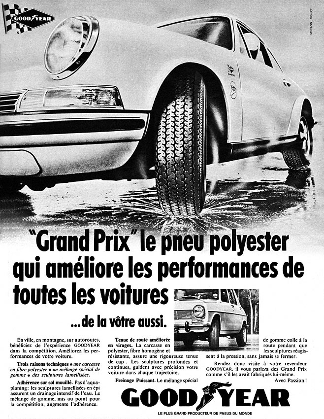 Publicité Good Year 1969