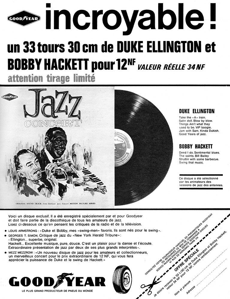 Publicité Good Year 1962