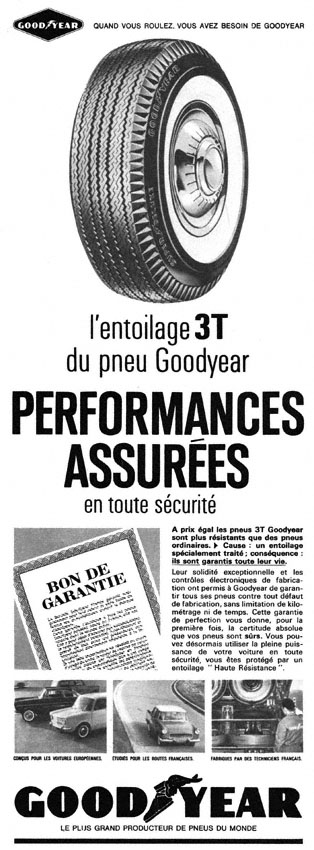 Publicité Good Year 1962