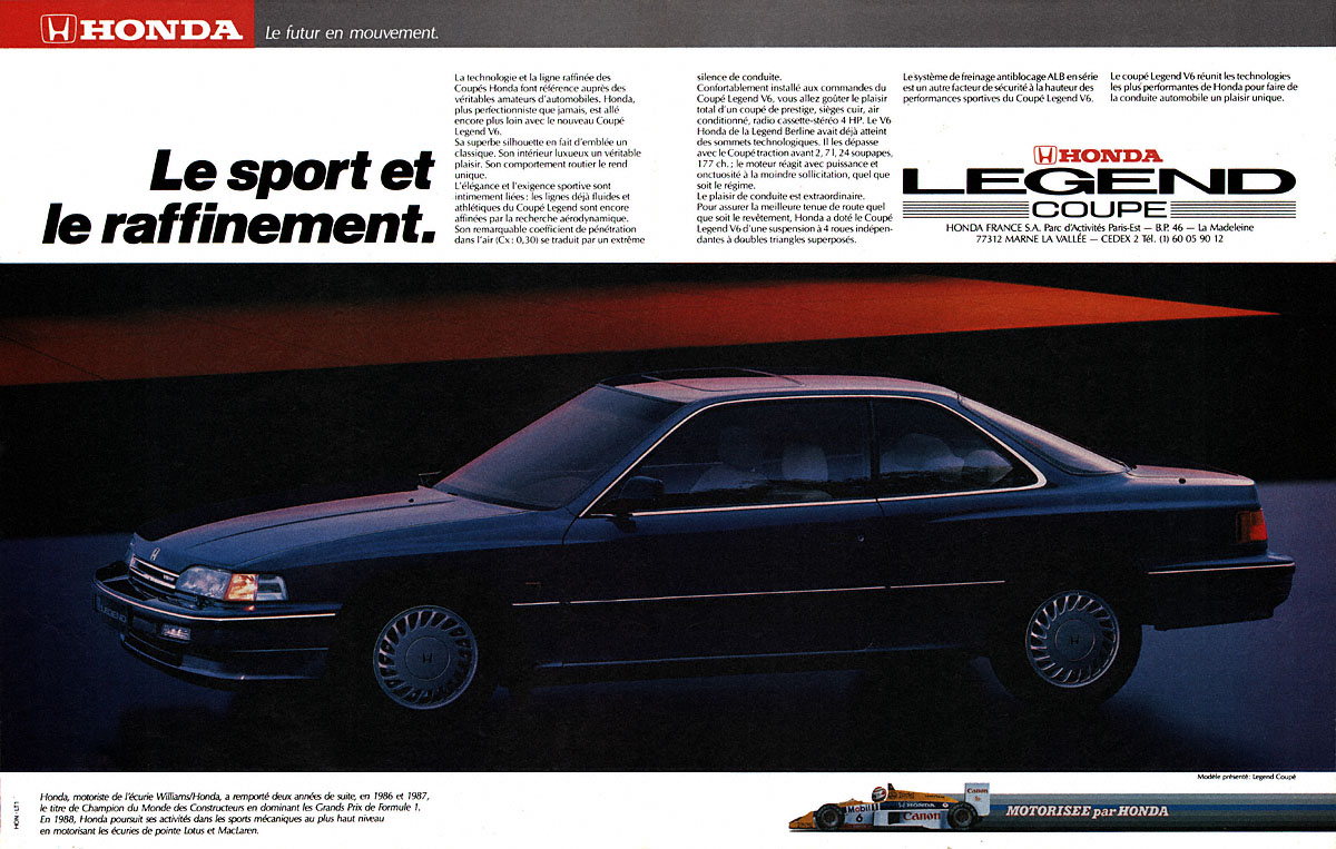 Publicité Honda 1988