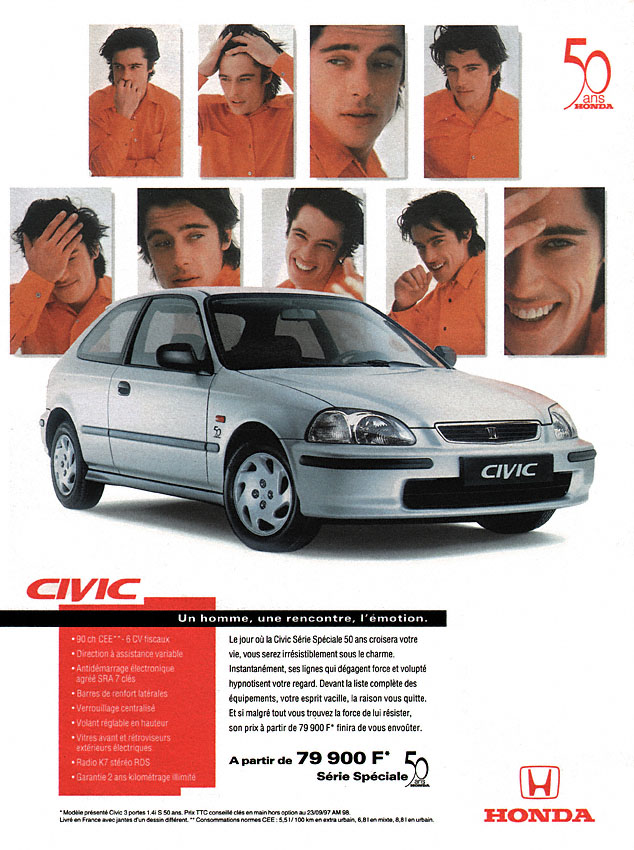 Publicité Honda 1997
