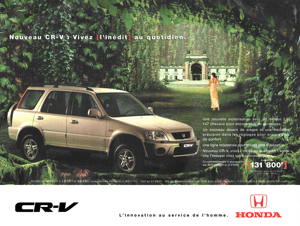Publicité Honda 1999