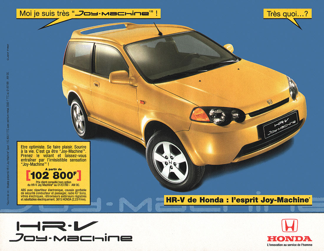 Publicité Honda 1999
