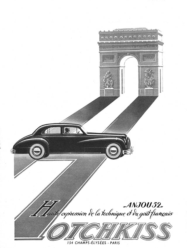 Publicité Hotchkiss 1951