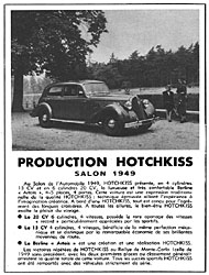 Publicité Hotchkiss 1949