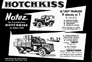 Publicité Hotchkiss 1955