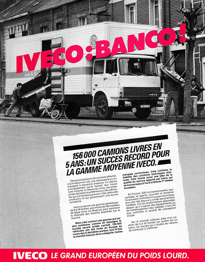 Publicité Iveco 1981