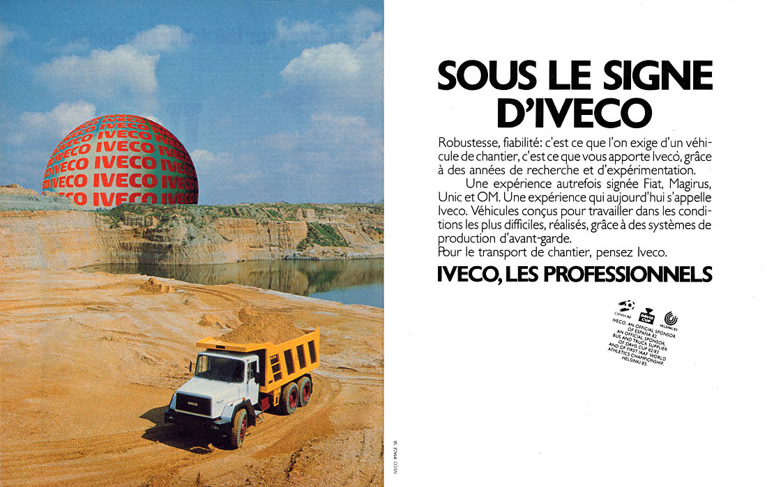 Publicité Iveco 1982