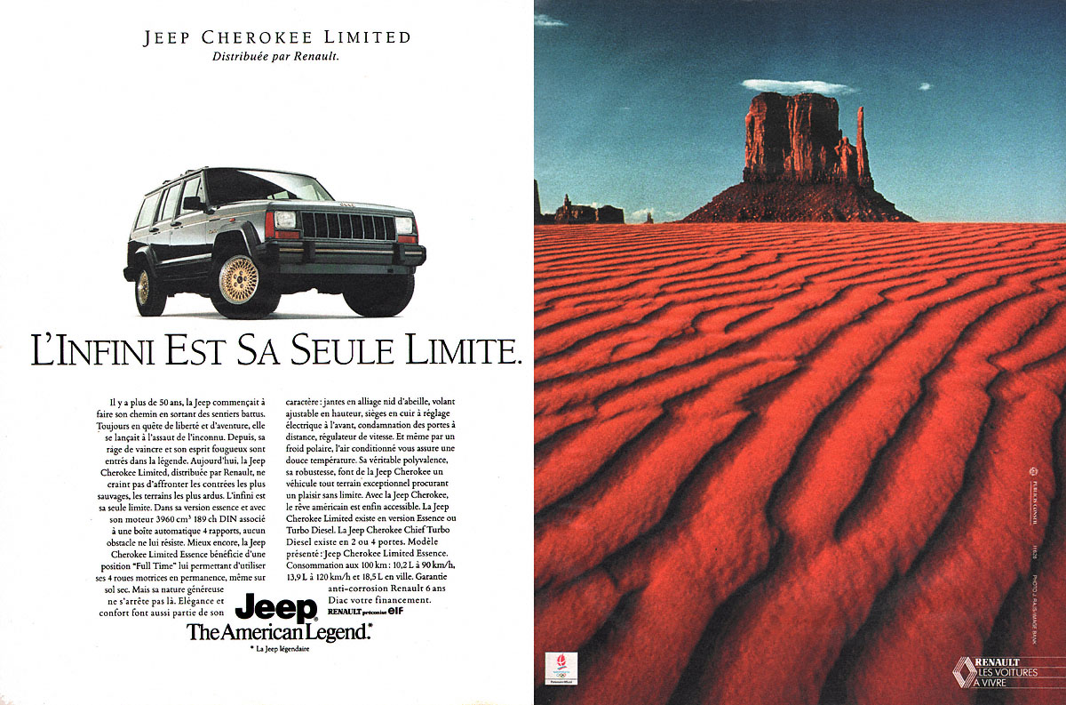 Publicité Jeep 1991