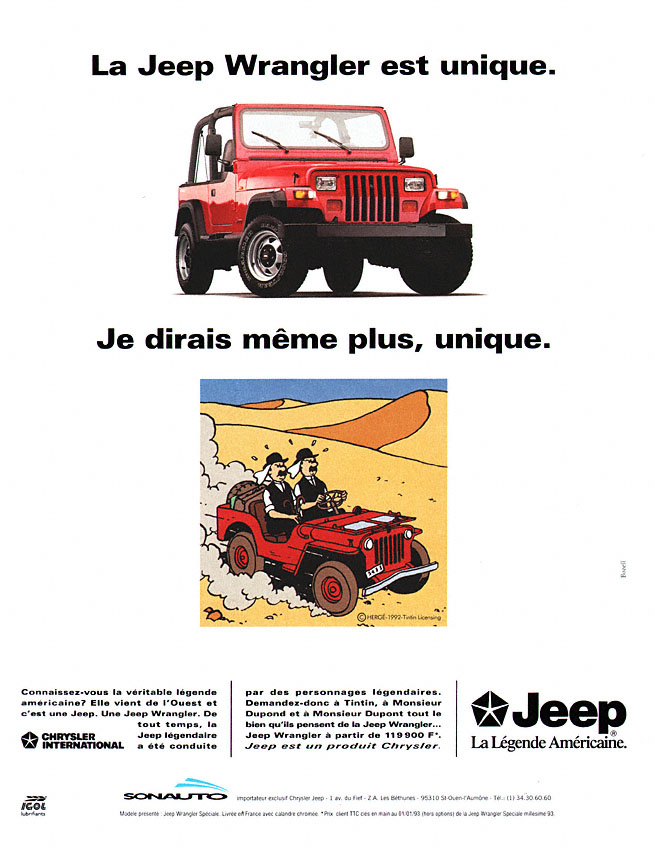 Publicité Jeep 1993