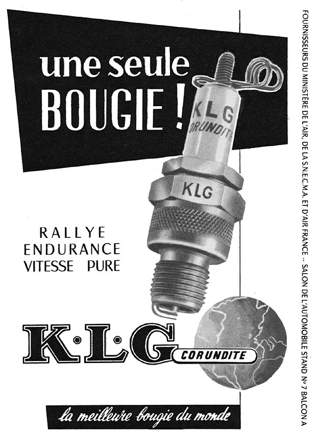 Publicité K.L.G. 1952