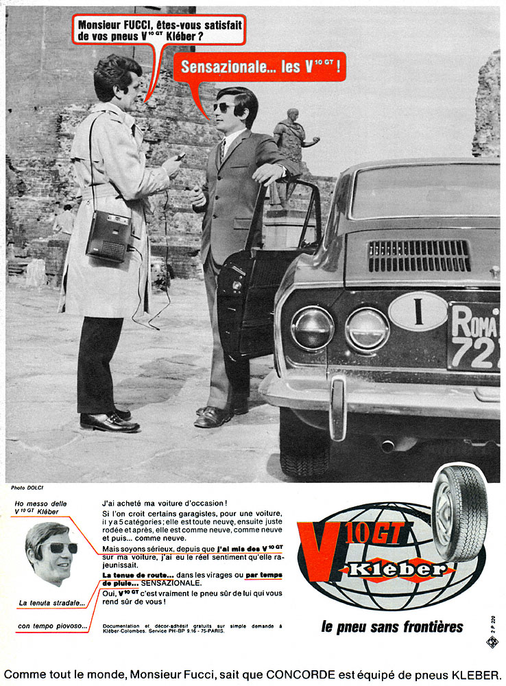 Publicit� Kl�ber-Colombes 1969
